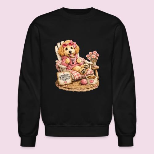 Just Enjoying Life Doodle Dog - Unisex Crewneck Sweatshirt