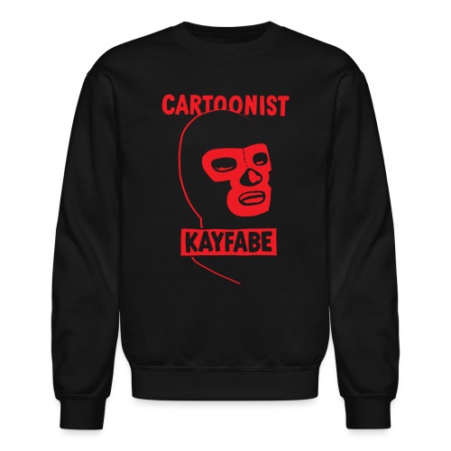 Cartoonist Kayfabe Wrestling Mask - Unisex Crewneck Sweatshirt
