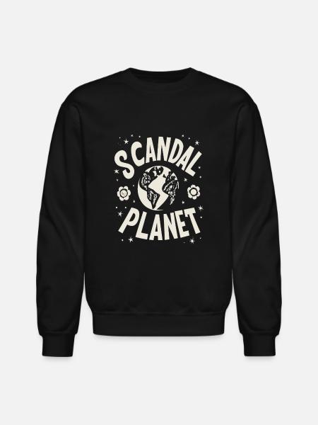 planet aid scandal - Unisex Crewneck Sweatshirt - black