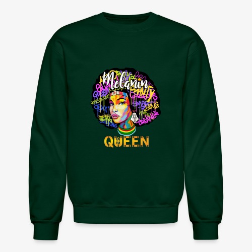 MElanin Queen - Unisex Crewneck Sweatshirt