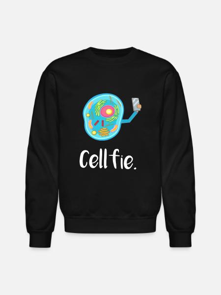 Cell Fie - Unisex Crewneck Sweatshirt - black