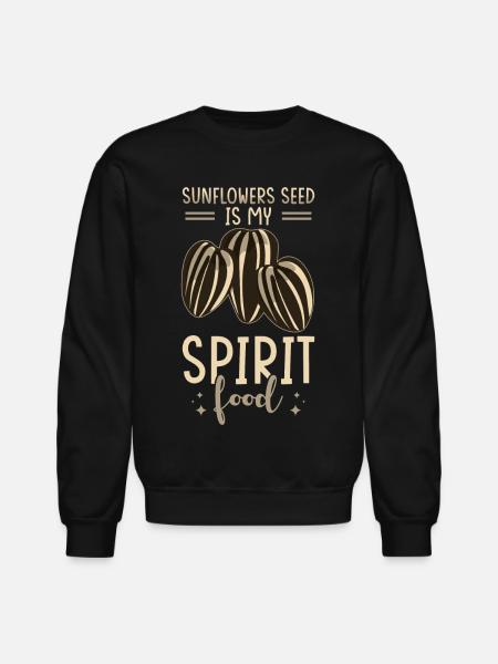 Sunflower Seeds - Unisex Crewneck Sweatshirt - black