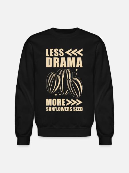 Sunflower Seeds - Unisex Crewneck Sweatshirt - black