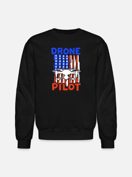 Drone Pilot - Unisex Crewneck Sweatshirt - black
