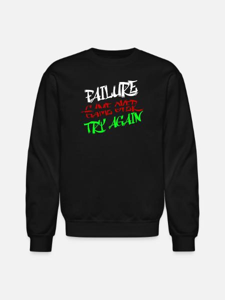 Bold Graffiti - Unisex Crewneck Sweatshirt - black