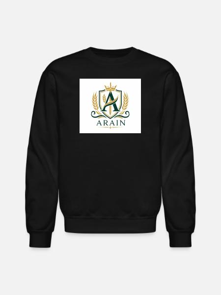 Arain Pride - Premium Punjabi Heritage Graphic - Unisex Crewneck Sweatshirt - black