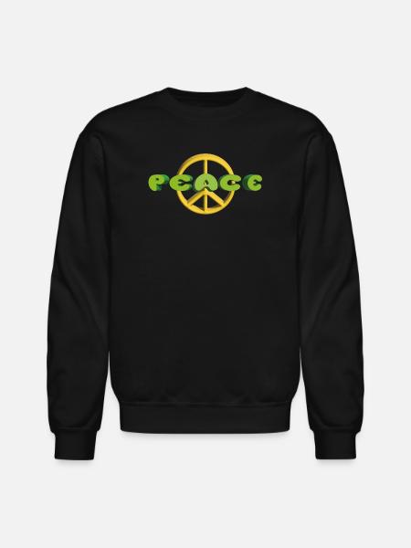 Peace on Earth - Unisex Crewneck Sweatshirt - black