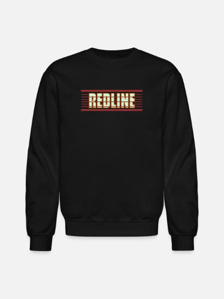 Redline Retro Neon - Unisex Crewneck Sweatshirt - black