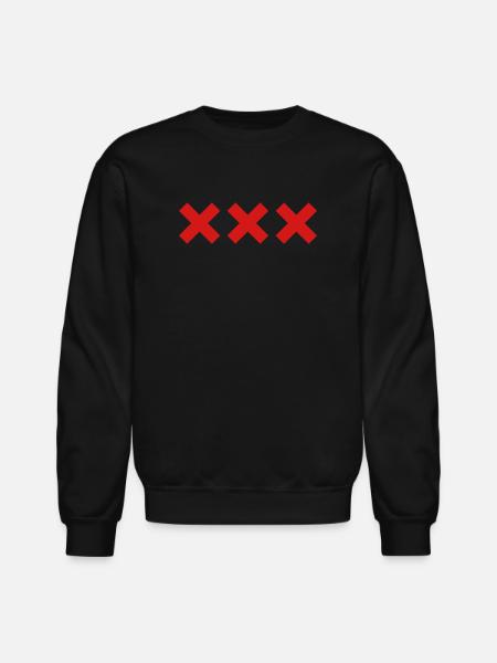 Amsterdam - Unisex Crewneck Sweatshirt - black