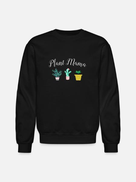 Plant Mama - Unisex Crewneck Sweatshirt - black