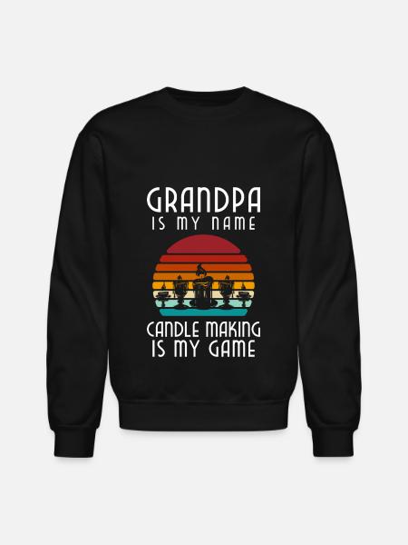 Candle Deco Passion - Unisex Crewneck Sweatshirt - black