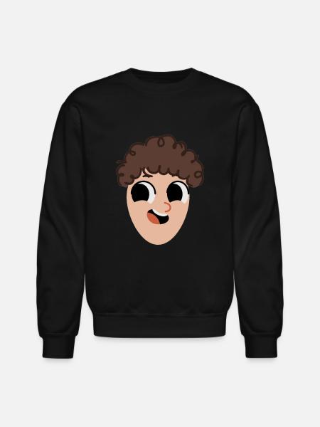 egg face - Unisex Crewneck Sweatshirt - black