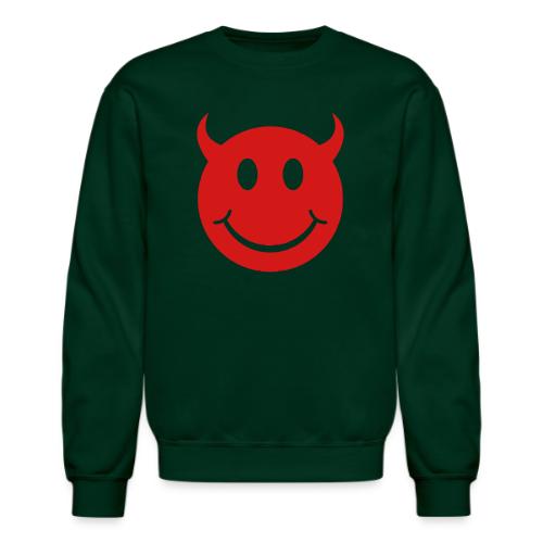 Smiley Devil Face - Unisex Crewneck Sweatshirt