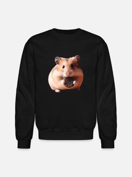 Seeds & Hamsters - Unisex Crewneck Sweatshirt - black
