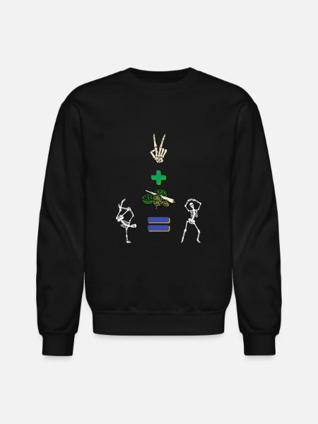 The smoking Idiots - Unisex Crewneck Sweatshirt - black
