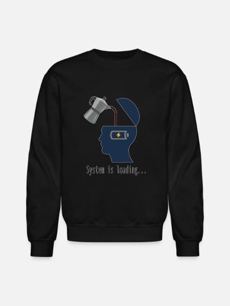System is loading - Unisex Crewneck Sweatshirt - black