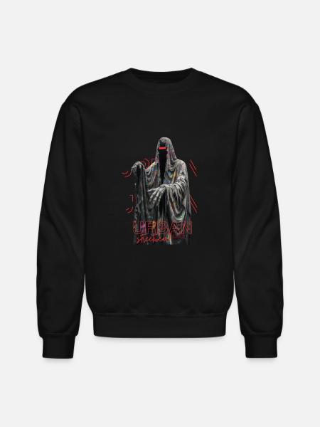 Urban_Streets-Ghost - Unisex Crewneck Sweatshirt - black