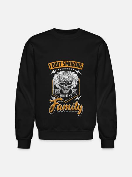 Non-Smoking Cigarettes No Smoking - Unisex Crewneck Sweatshirt - black