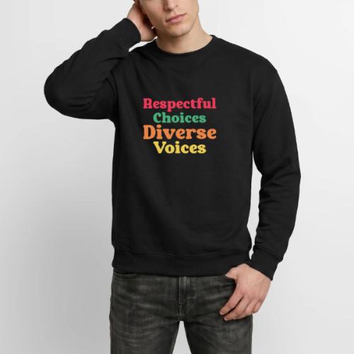 Respectful Choices Diverse Voices - Unisex Crewneck Sweatshirt