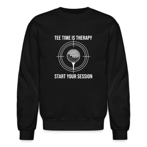 Golf Therapy Gift - Tee Time Is Therapy T-Shirt - Unisex Crewneck Sweatshirt