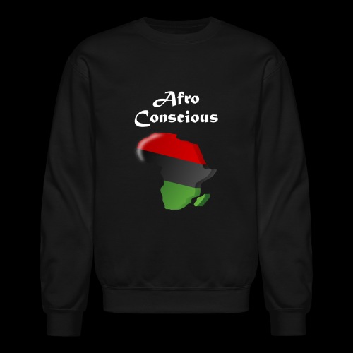 Afro-Conscious Afraka wht - Unisex Crewneck Sweatshirt