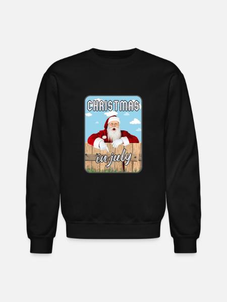 Christmas In July - Unisex Crewneck Sweatshirt - black