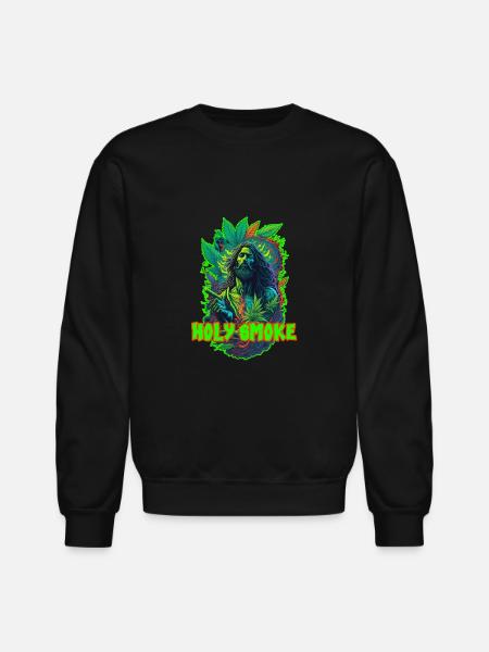 HOLY SMOKE - Unisex Crewneck Sweatshirt - black