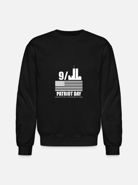 9 11 Patriot Day - Unisex Crewneck Sweatshirt - black