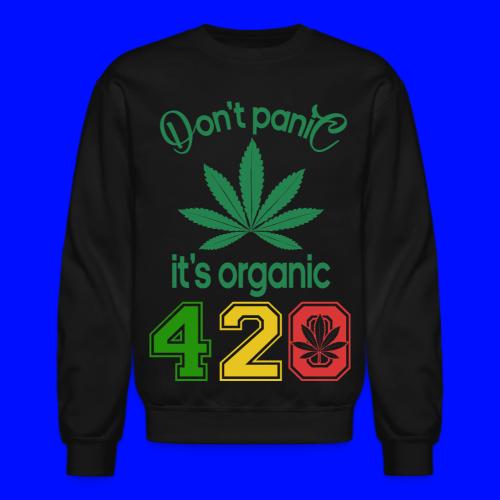Joshing 420 Organic Herb Weed Marijuana Design - Unisex Crewneck Sweatshirt