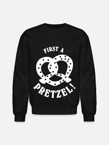 Pretzel Pretzels - Unisex Crewneck Sweatshirt - black