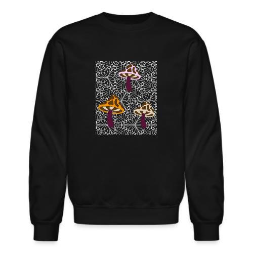 Fall Season Mushroom Designs - Unisex Crewneck Sweatshirt