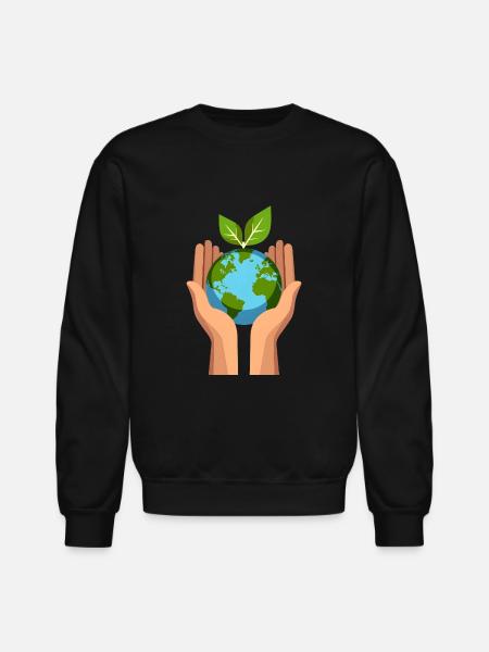 Eco Hands - Unisex Crewneck Sweatshirt - black