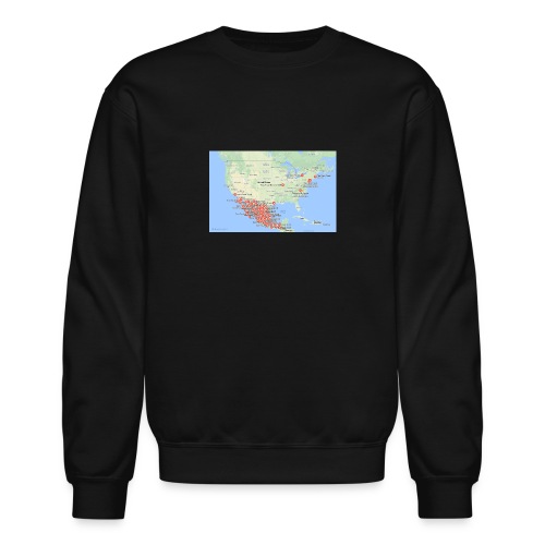 Taco_map - Unisex Crewneck Sweatshirt