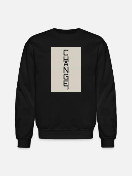 Vertical Change Rope Art - Unisex Crewneck Sweatshirt - black