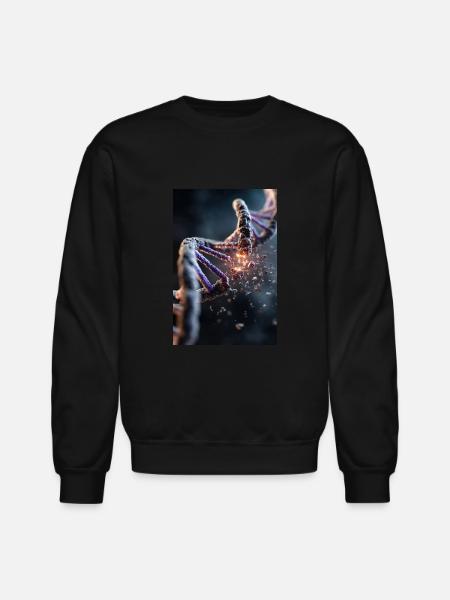 DNA Breakdown Explosion - Unisex Crewneck Sweatshirt - black