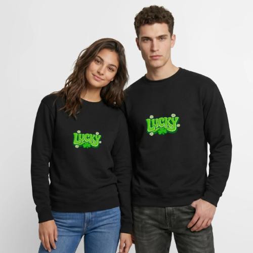 Lucky 70s Retro T-Shirt - Unisex Crewneck Sweatshirt