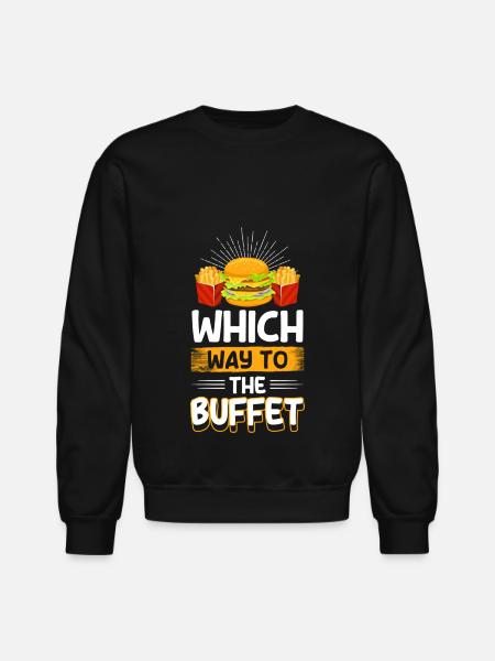 Menu Meal Big Eaters - Unisex Crewneck Sweatshirt - black