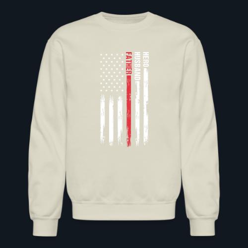 American Best Dad Hero Husband Father - Unisex Crewneck Sweatshirt