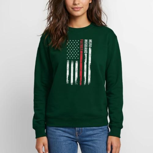 American Best Dad Hero Husband Father - Unisex Crewneck Sweatshirt