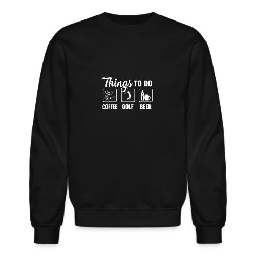 Golf & Cigar Gift - Smoke Play Golf Drink Beer Tee - Unisex Crewneck Sweatshirt