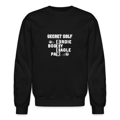 Funny Golf Term Tee - Birdie Bogey Eagle Par - Unisex Crewneck Sweatshirt