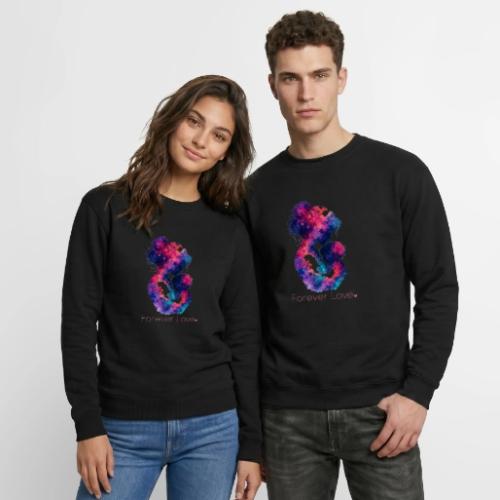 Forever Love-Vibrant Watercolor Mother-Child - Unisex Crewneck Sweatshirt