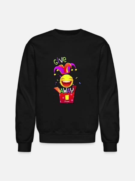 give away - Unisex Crewneck Sweatshirt - black