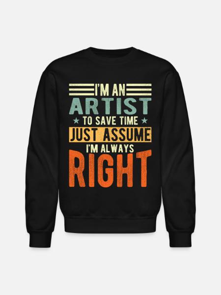 Artist - Unisex Crewneck Sweatshirt - black
