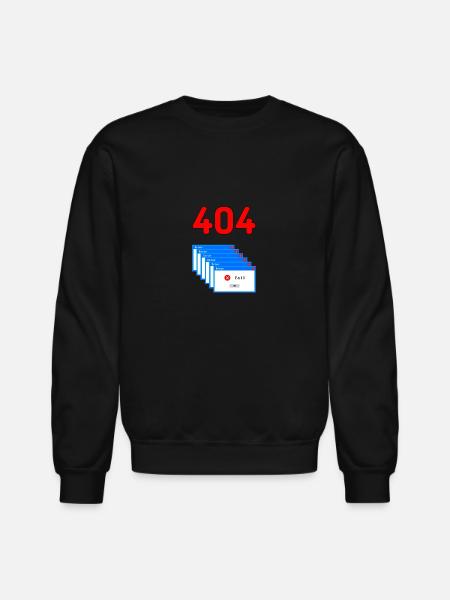Error Sign - Unisex Crewneck Sweatshirt - black