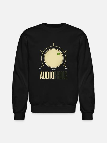 Audiophile - Unisex Crewneck Sweatshirt - black