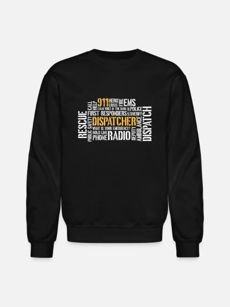 911 Dispatcher - Unisex Crewneck Sweatshirt - black