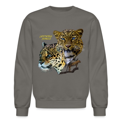 leopards jungle - Unisex Crewneck Sweatshirt