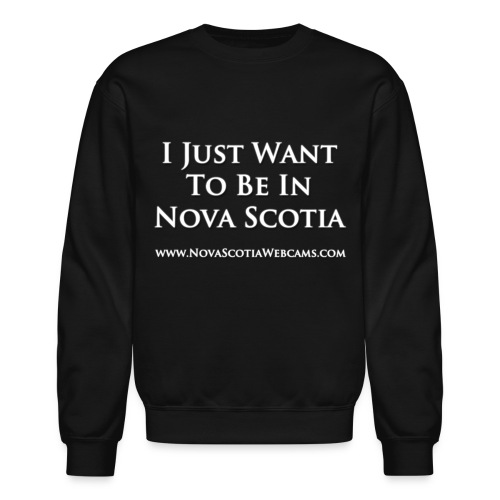i just want to be in ns white - Unisex Crewneck Sweatshirt