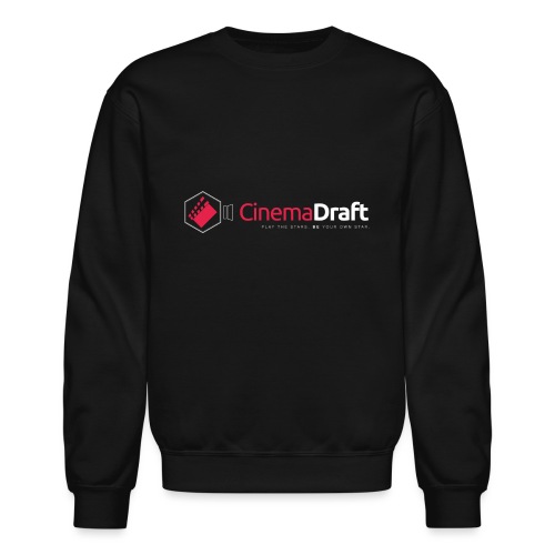 CinemaDraft Full Logo White Front/CD3D White Back - Unisex Crewneck Sweatshirt